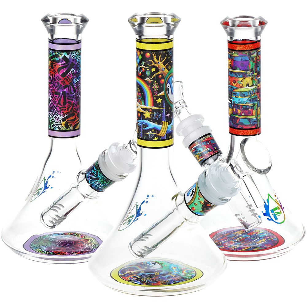 Pulsar Design Series Flared Beaker Glass Water Pipe | 6.75" | 14mm F - Discreet Smoker