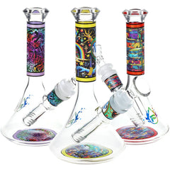 Pulsar Design Series Flared Beaker Glass Water Pipe | 6.75" | 14mm F - Discreet Smoker