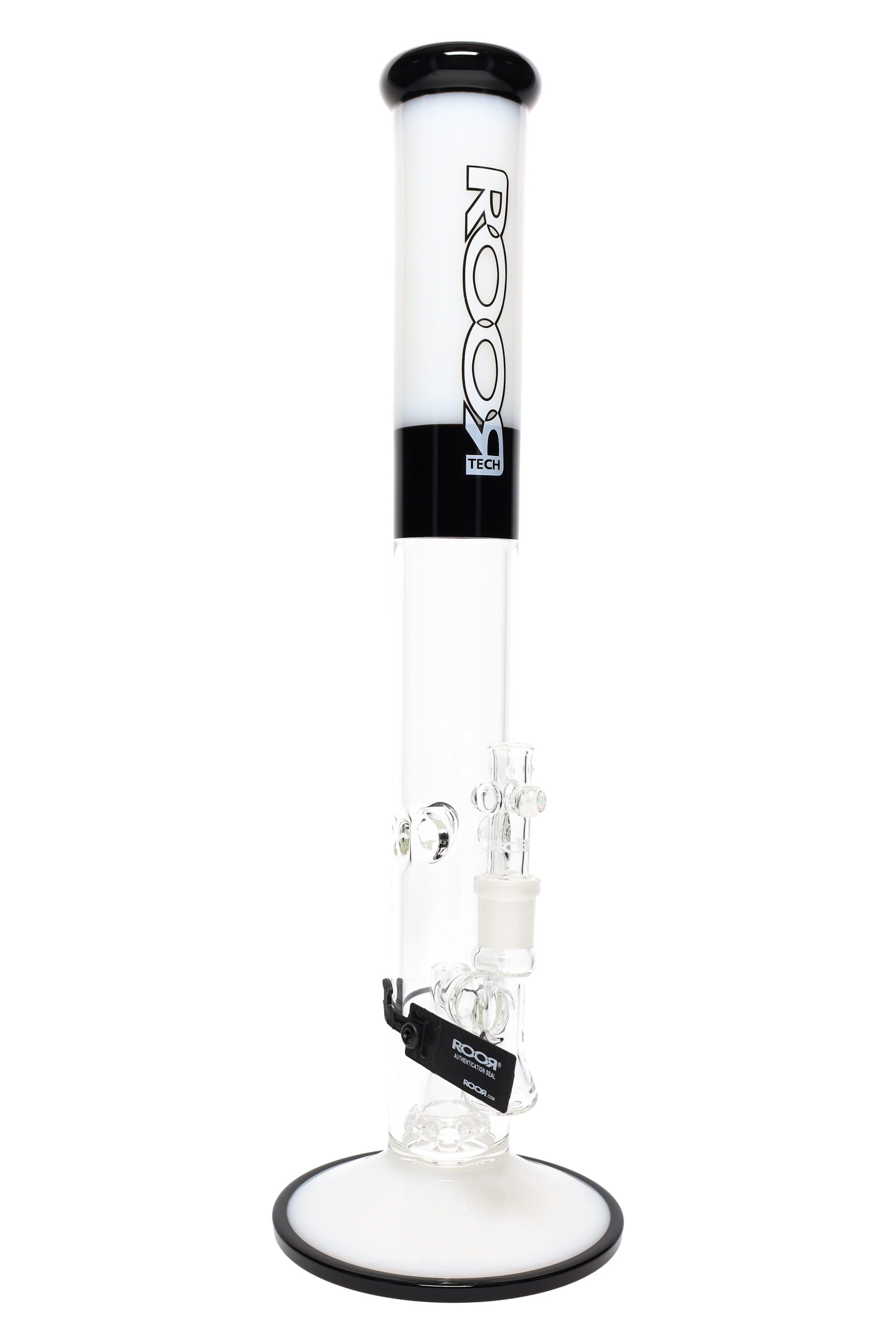 ROOR Tech 18″ Colored Straight Tube with Showerhead Perc – 5 mm Thick - Discreet Smoker