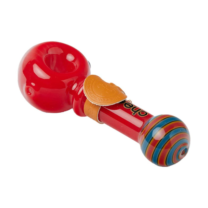 Cheech Glass 4.5" Solid Until The End Hand Pipe, Red