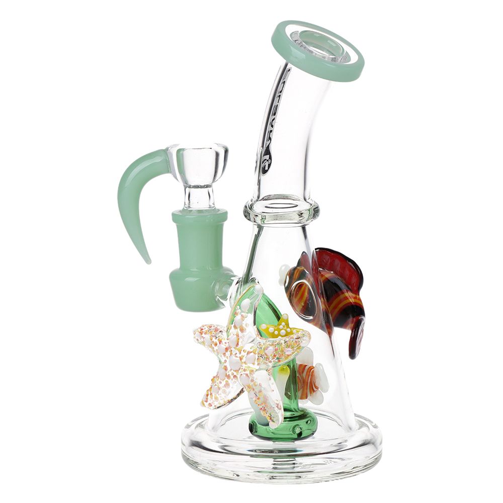 Pulsar Just Keep Swimming Glass Water Pipe - 6.5" / 14mm F - Discreet Smoker