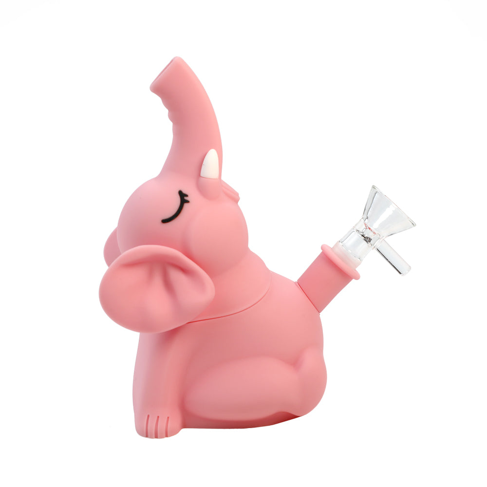 Silicone Elephant Water Pipe - Discreet Smoker