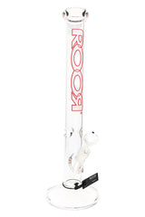 ROOR 18" Straight Shooter – 5 mm Glass-on-Glass Tube with Ice Pinch - Discreet Smoker