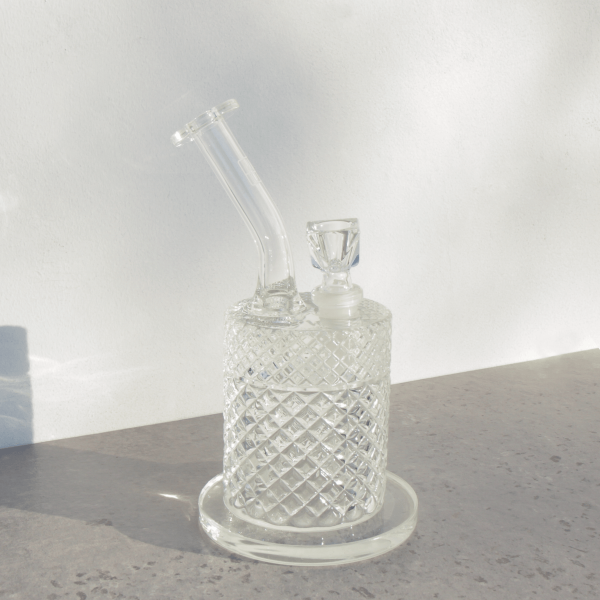 Jane West Twenties Collection Water Pipe | Clear - Discreet Smoker