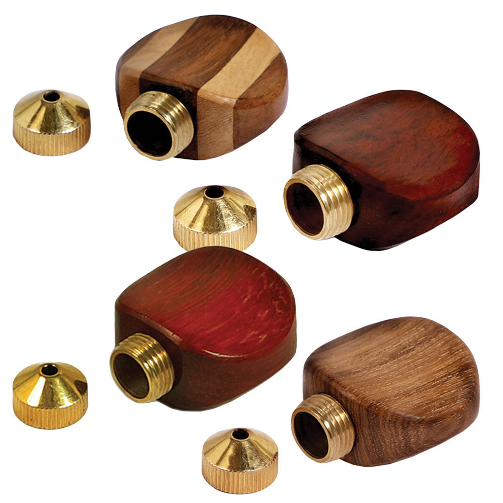 Wood Smoking Stone w/ Brass Chamber - Discreet Smoker