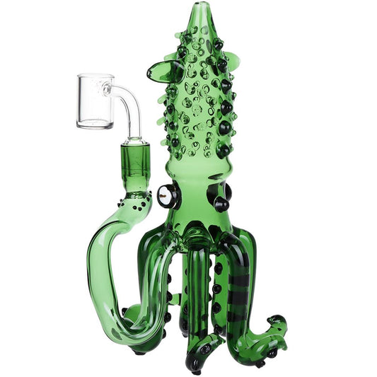 Spiny Squid Glass Dab Rig - 9" / 14mm F - Discreet Smoker
