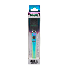 Ooze Quad 510 Thread 500 mAh Square Vape Pen Battery - Discreet Smoker
