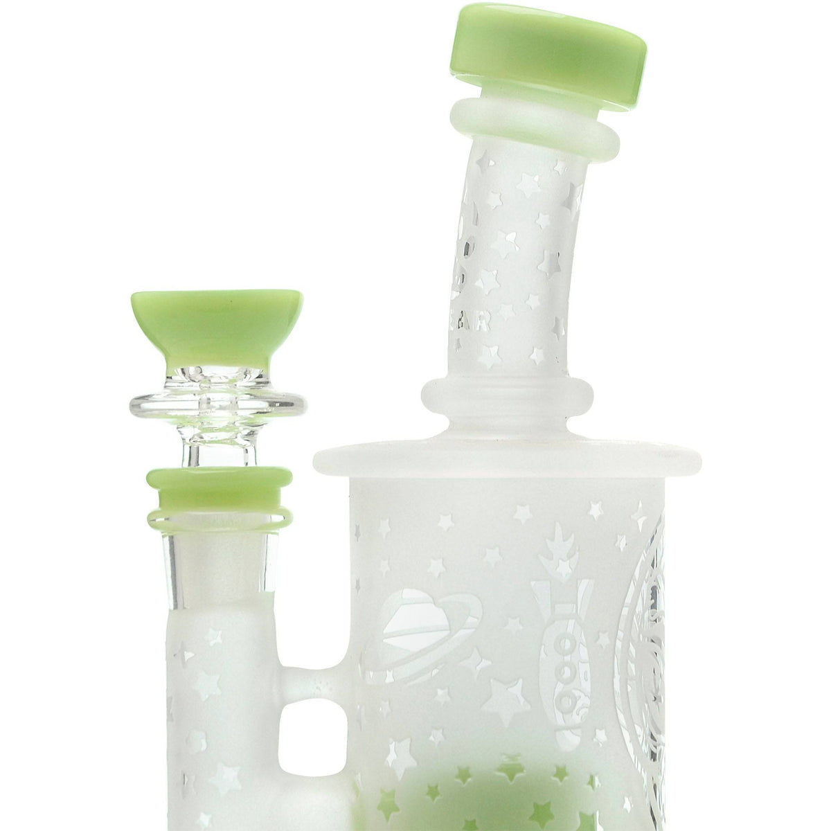 Calibear Sandblasted Flower Of Life Mini Can Bong - Discreet Smoker
