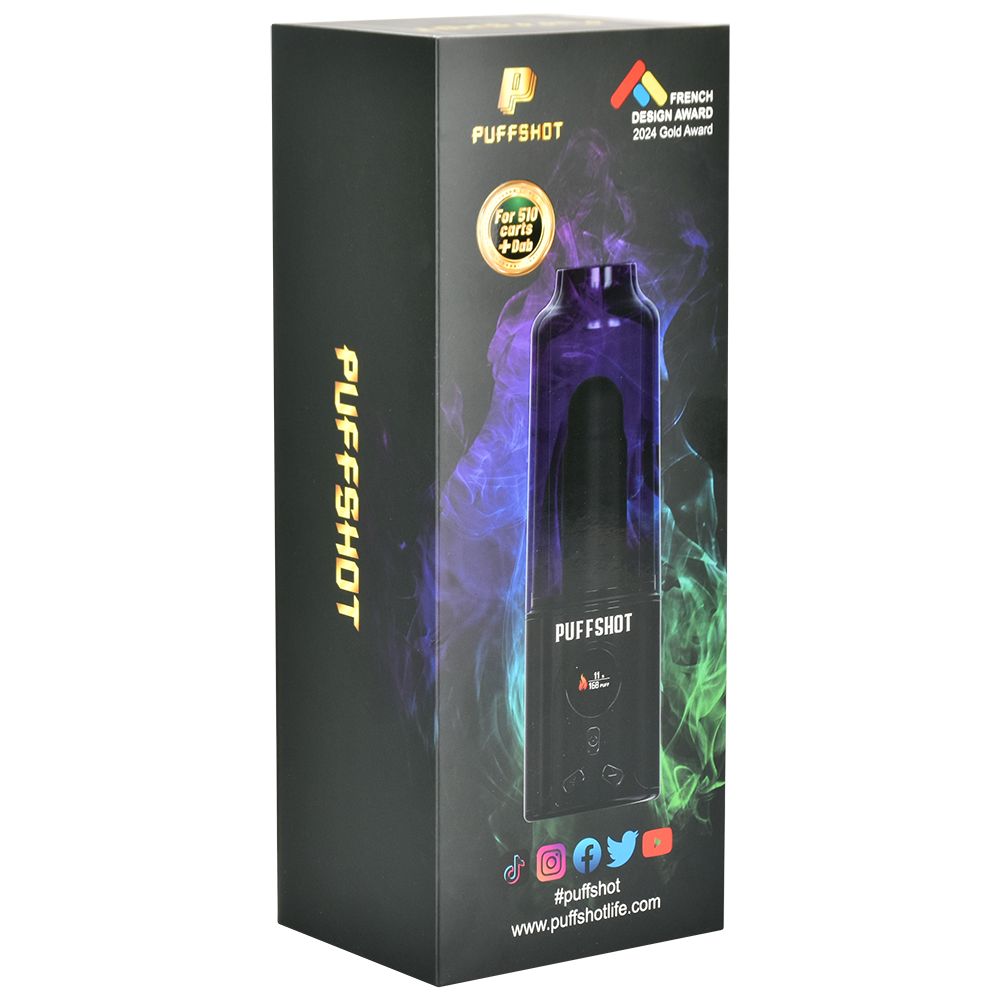 Puffshot - Forced Air 510 Cartridge Vaporizer - 1500mAh / Black