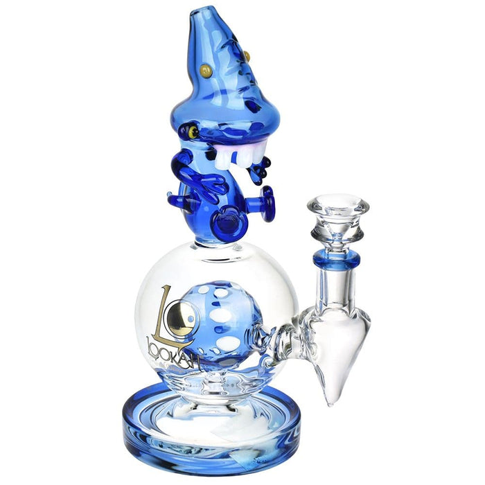 Lookah Glass Dyno Water Pipe | 9.25" | 14mm F, Light Blue