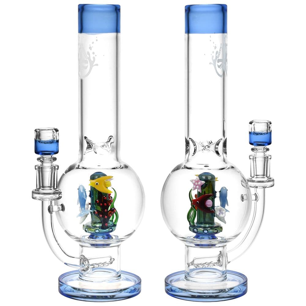 Pulsar Under The Sea Vase Glass Water Pipe - 11.75" / 14mm F - Discreet Smoker
