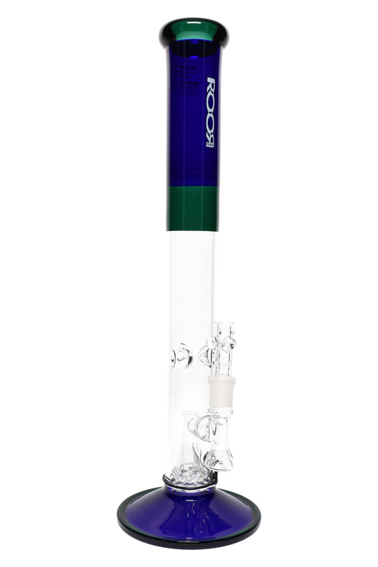 ROOR Tech 18″ Colored Straight Tube with Showerhead Perc – 5 mm Thick - Discreet Smoker