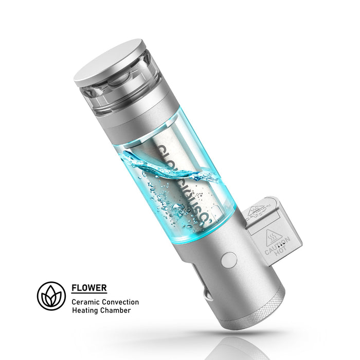 Hydrology9 NX Flower & Concentrate Vaporizer, Classic Silver