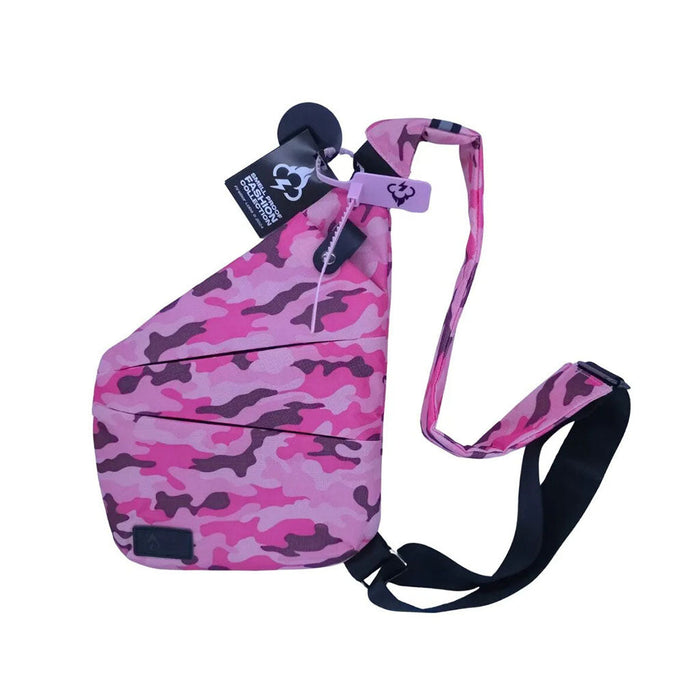 FIREBAR LABS SMELL PROOF LOCKABLE CROSS BODY BAG, Pink Camo