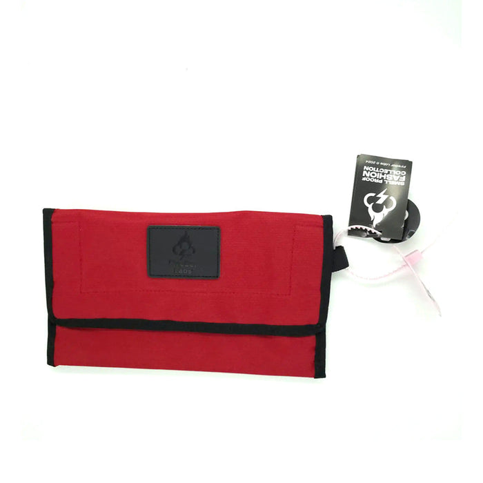 FIREBAR LABS SMELL PROOF LOCKABLE TRAVEL WALLET, Ruby Red