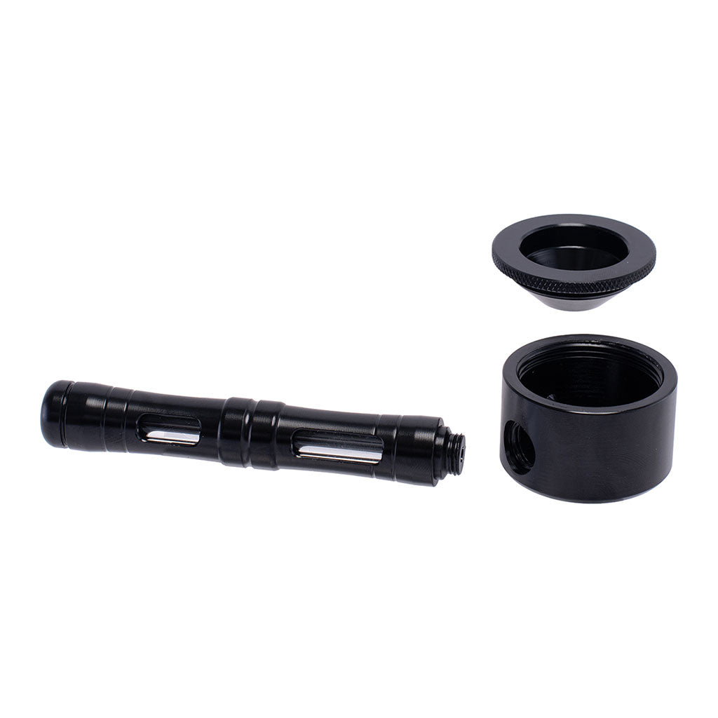 FLAT CHAMBER ALUMINUM GLASS SMOKING PIPE - Discreet Smoker