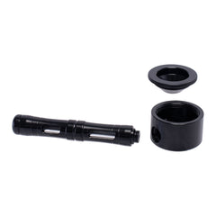 FLAT CHAMBER ALUMINUM GLASS SMOKING PIPE - Discreet Smoker