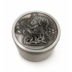 VINTAGE ALUMINUM EMBOSSED HERB GRINDER - Discreet Smoker