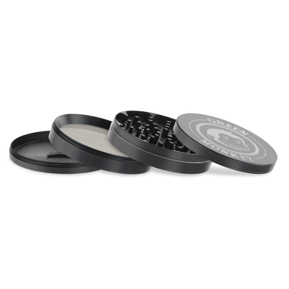 Green Monkey Grinder - Capuchin 4pc - 100mm - Discreet Smoker