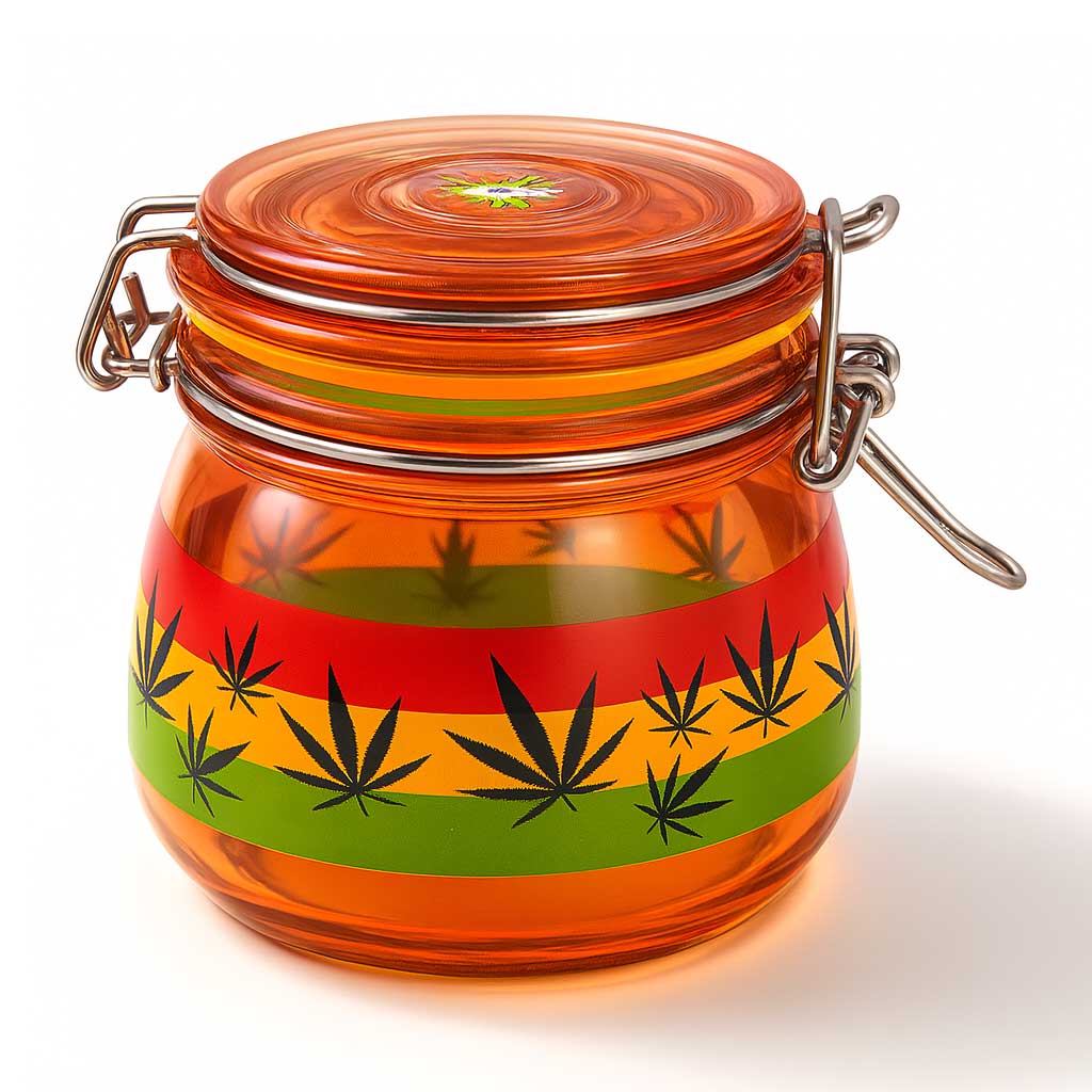 FUJIMA AIRTIGHT GLASS STASH JAR - Discreet Smoker