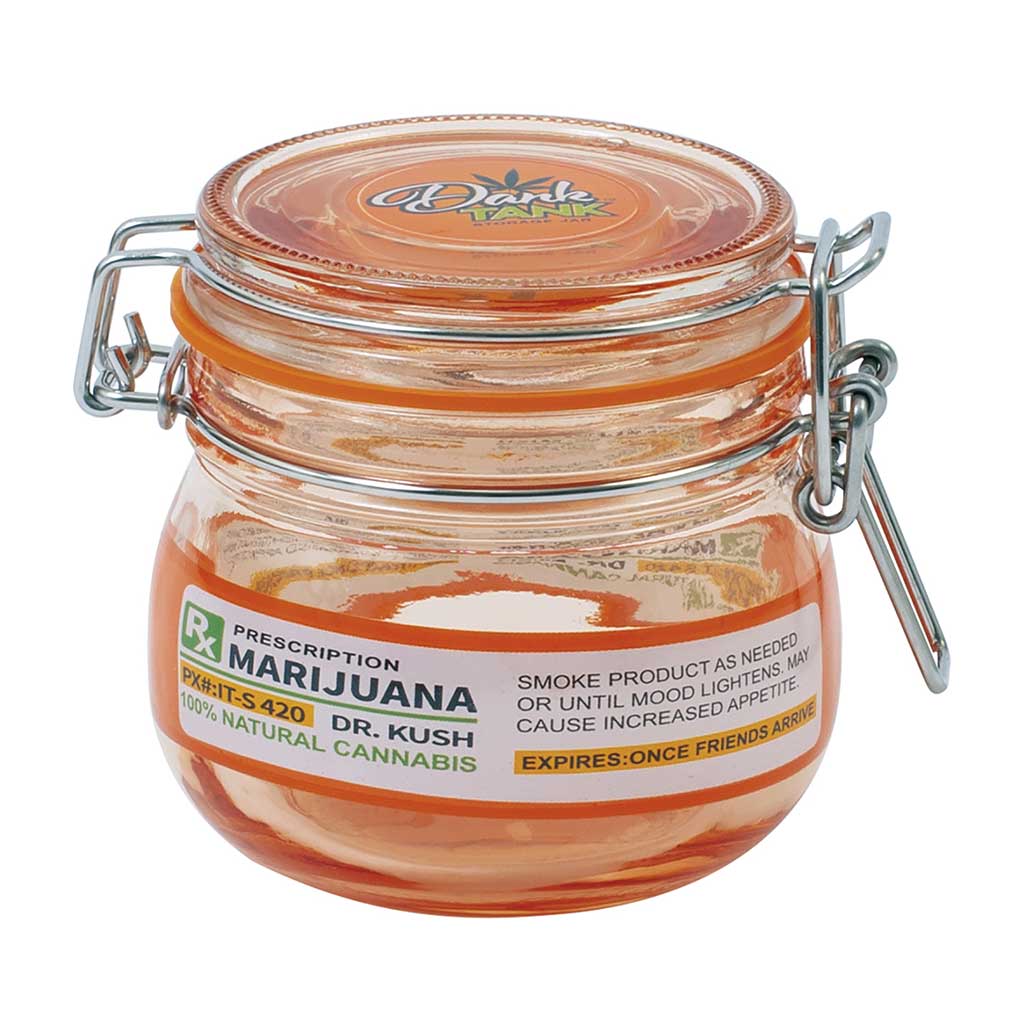 FUJIMA AIRTIGHT GLASS STASH JAR - Discreet Smoker