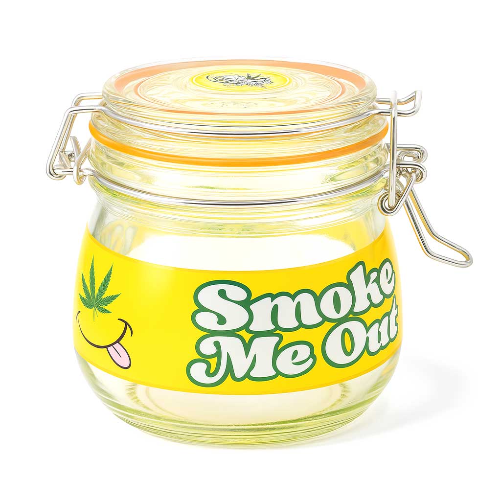 FUJIMA AIRTIGHT GLASS STASH JAR - Discreet Smoker