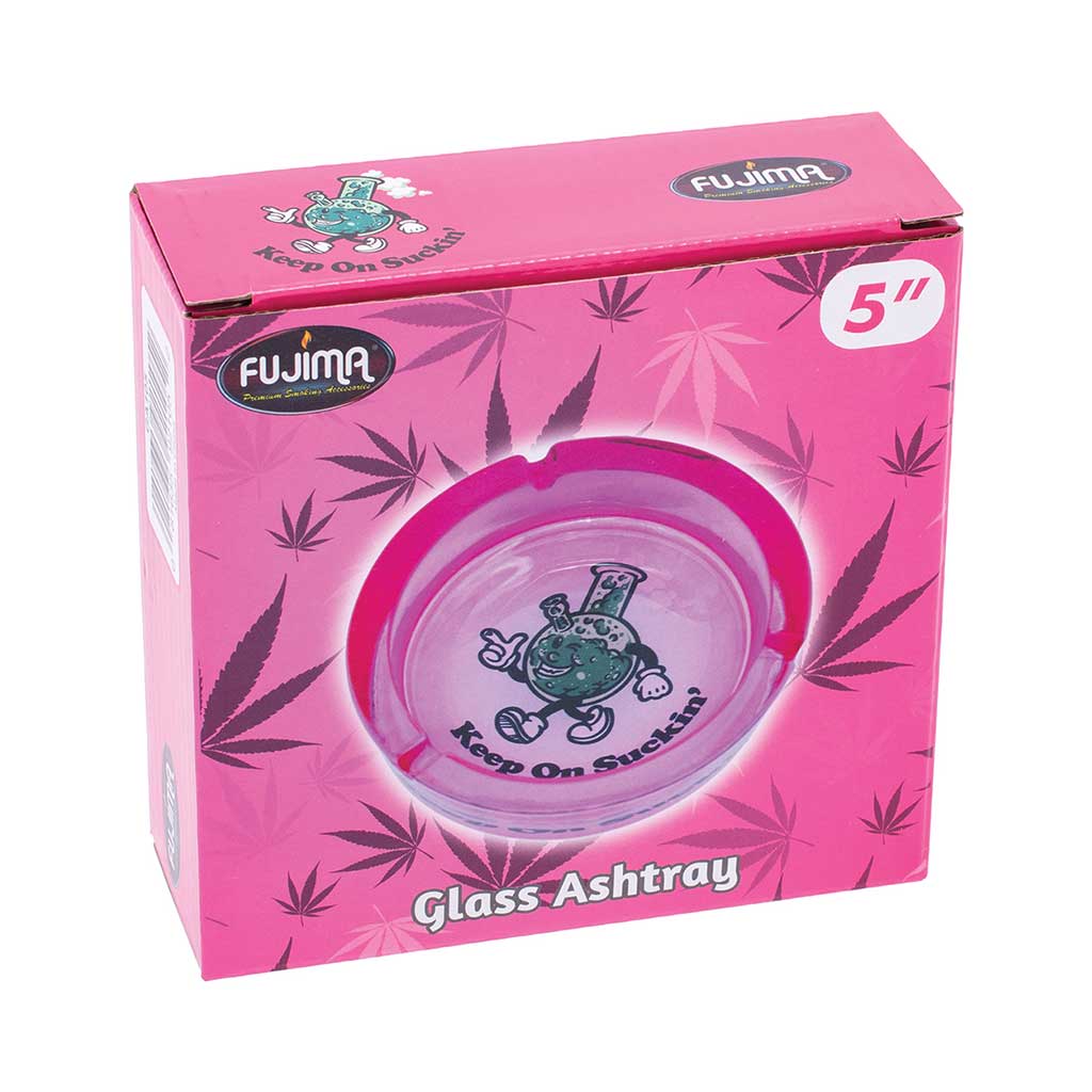 FUJIMA MEDIUM GLASS ASHTRAY - Discreet Smoker