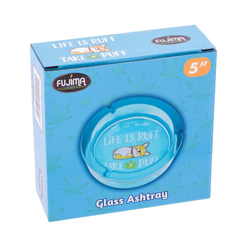 FUJIMA MEDIUM GLASS ASHTRAY - Discreet Smoker