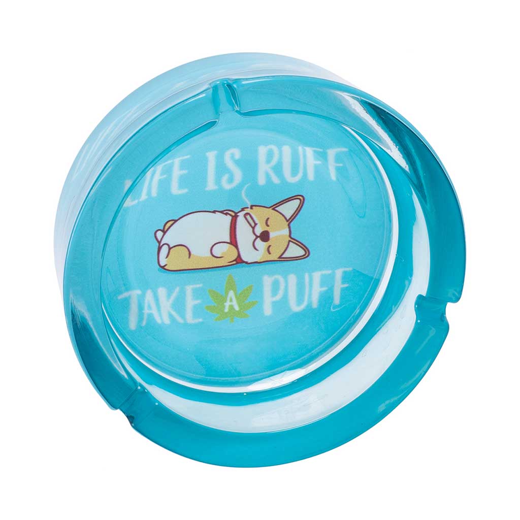FUJIMA MEDIUM GLASS ASHTRAY - Discreet Smoker