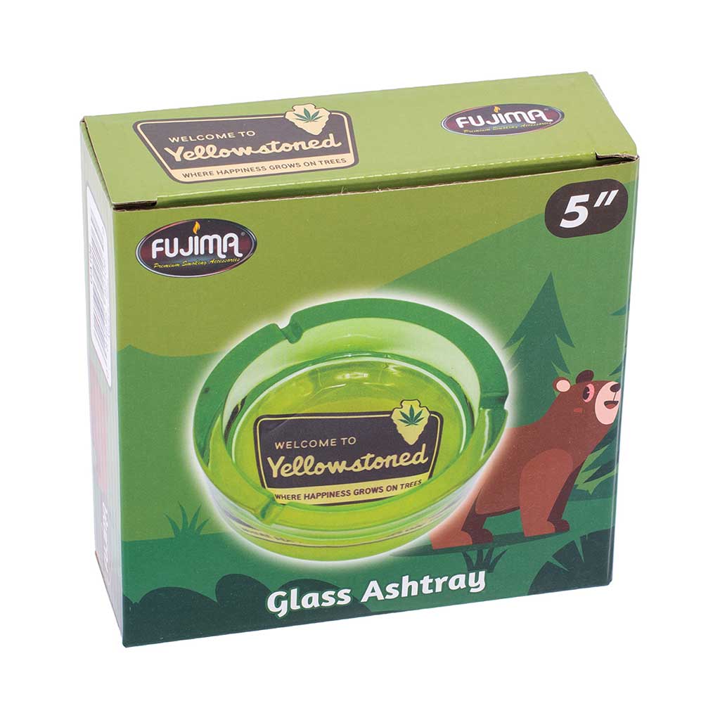FUJIMA MEDIUM GLASS ASHTRAY - Discreet Smoker