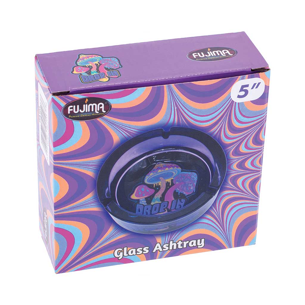 FUJIMA MEDIUM GLASS ASHTRAY - Discreet Smoker