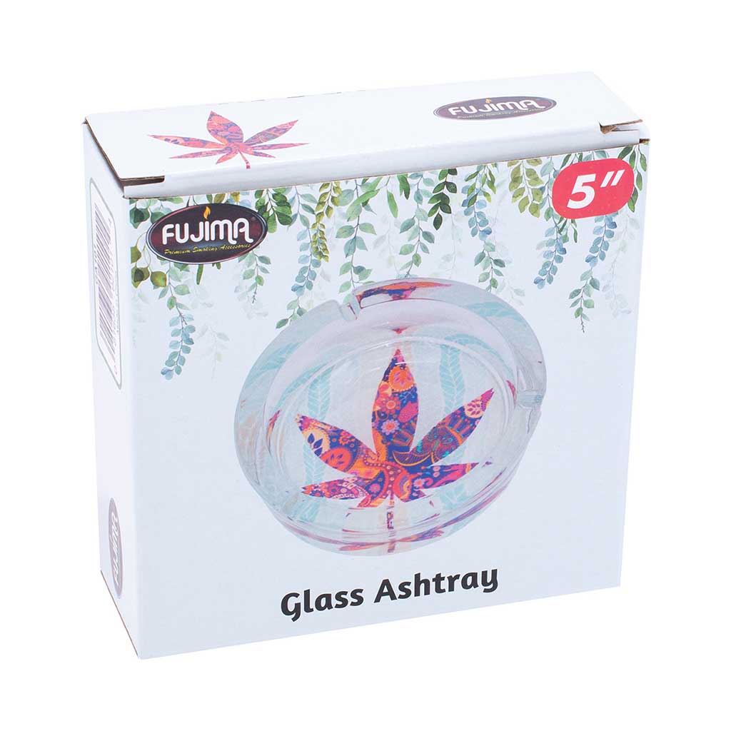 FUJIMA MEDIUM GLASS ASHTRAY - Discreet Smoker