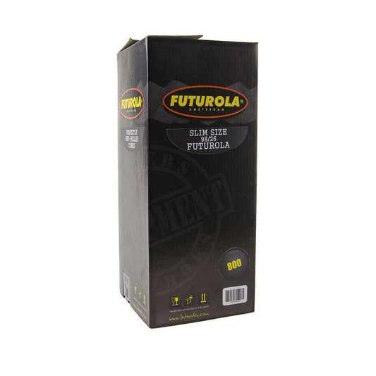 Futurola Cones - 98mm - Classic White - Non-Printed Tip - 800ct - Discreet Smoker