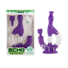 Ooze Echo Silicone Water Pipe - Discreet Smoker