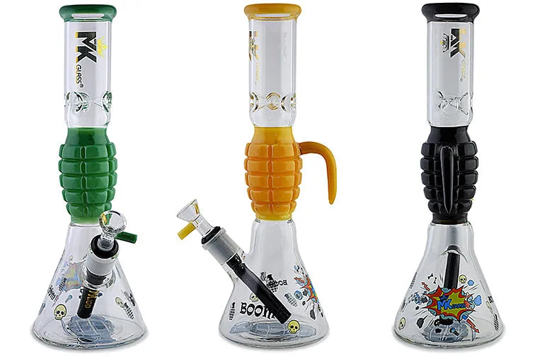 MK Glass Grenade Water Pipe - Discreet Smoker