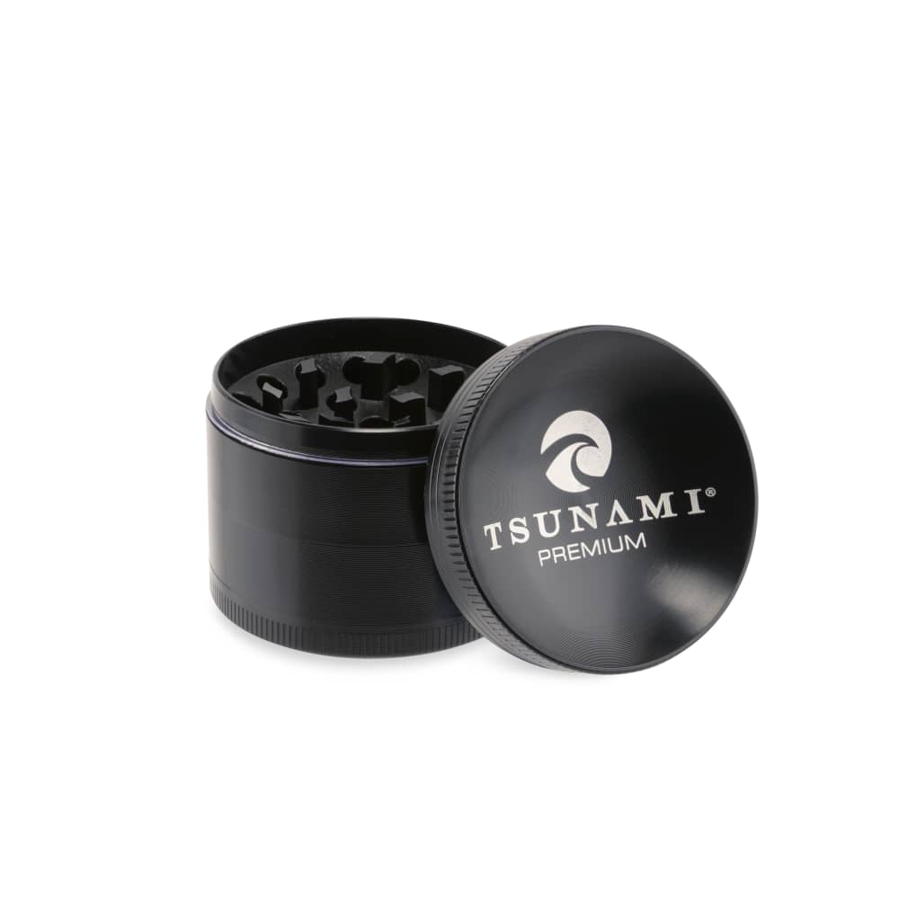 Tsunami Sunken Top 50mm 4-Piece Grinder - Discreet Smoker