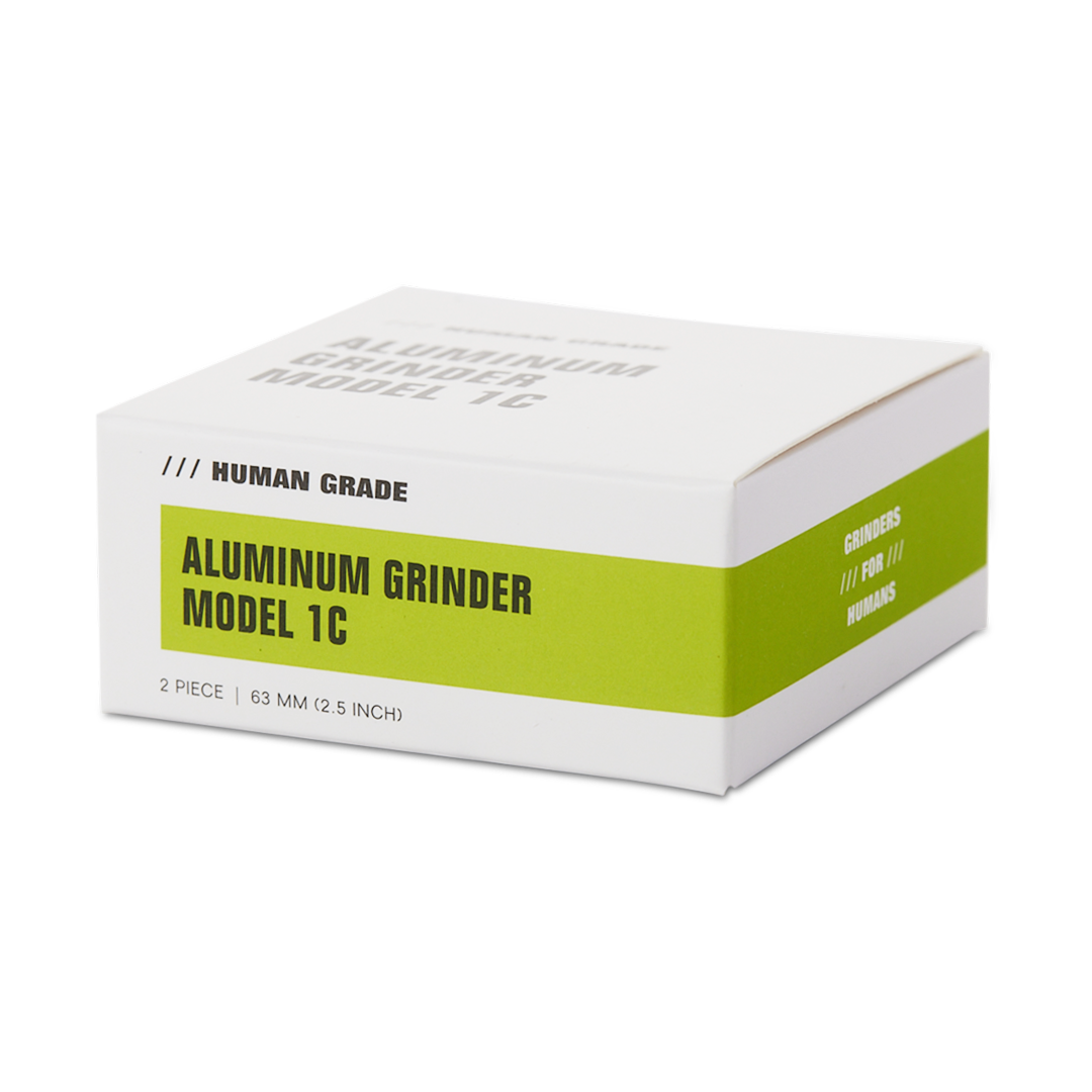 Human Grade Grinder 1C (2.5" 2-Piece) - Discreet Smoker