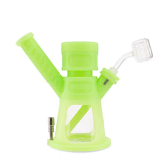 Ooze Hyborg Silicone Glass 4-in-1 Hybrid Water Pipe and Nectar Collector - Discreet Smoker