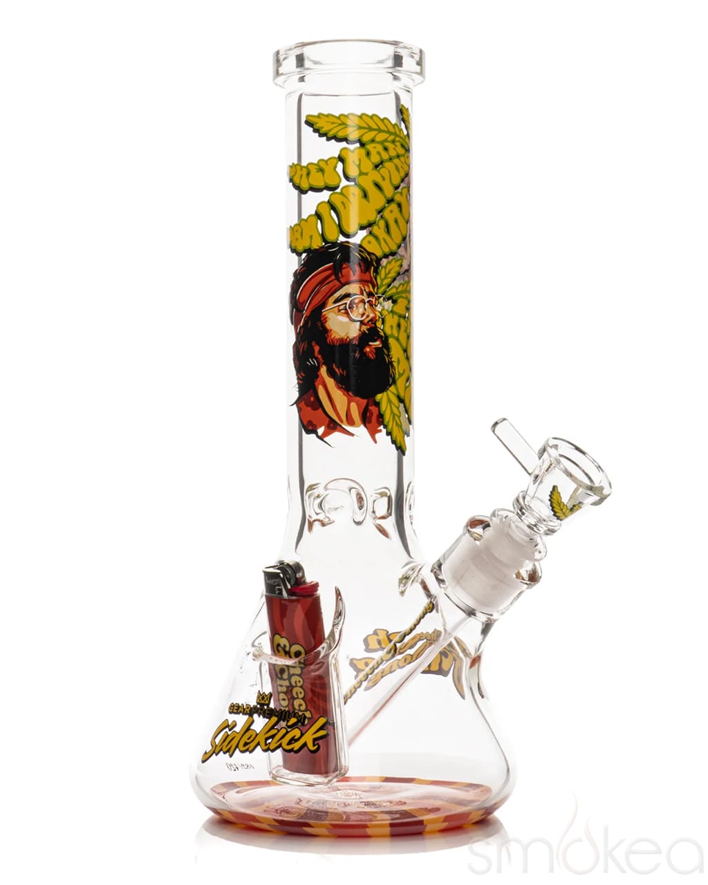GEAR Premium x Cheech & Chong 12" 7mm Limited Edition Parked Sidekick Bong - Discreet Smoker