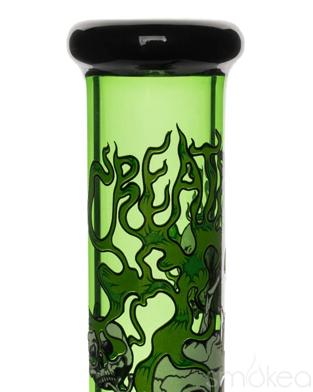 GEAR Premium x Creature 10” Glow-in-the-Dark Smoking Skulls Bong - Discreet Smoker