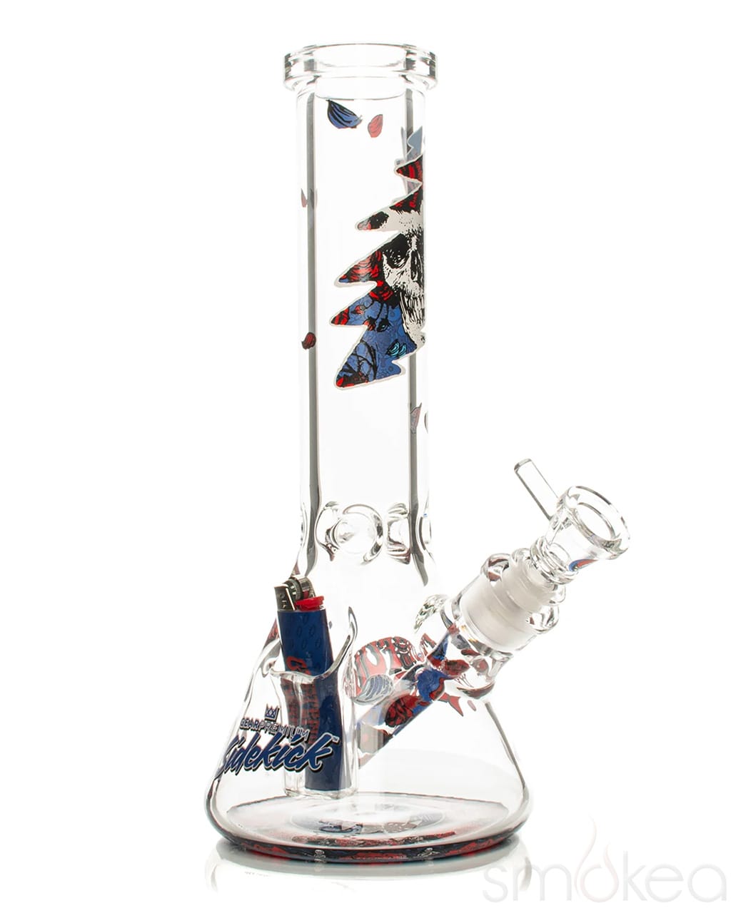 GEAR Premium x Grateful Dead 12" 7mm Limited Edition Bertha Sidekick Bong - Discreet Smoker
