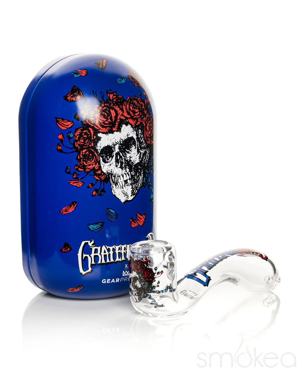 GEAR Premium x Grateful Dead 5.5" Bertha Sherlock in Collectible Tin - Discreet Smoker