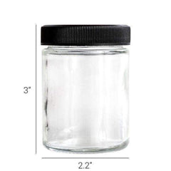 Loud Lock - Glass Jar w/ Lid - 4oz - 100ct - Discreet Smoker
