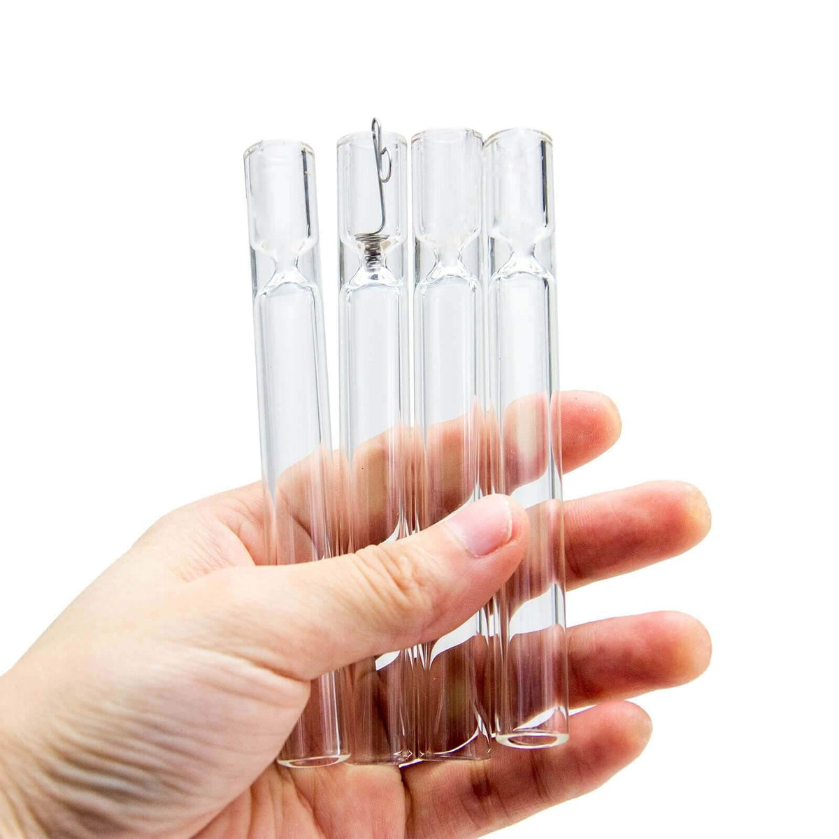 Glass One Hitter Metal Screen - Discreet Smoker