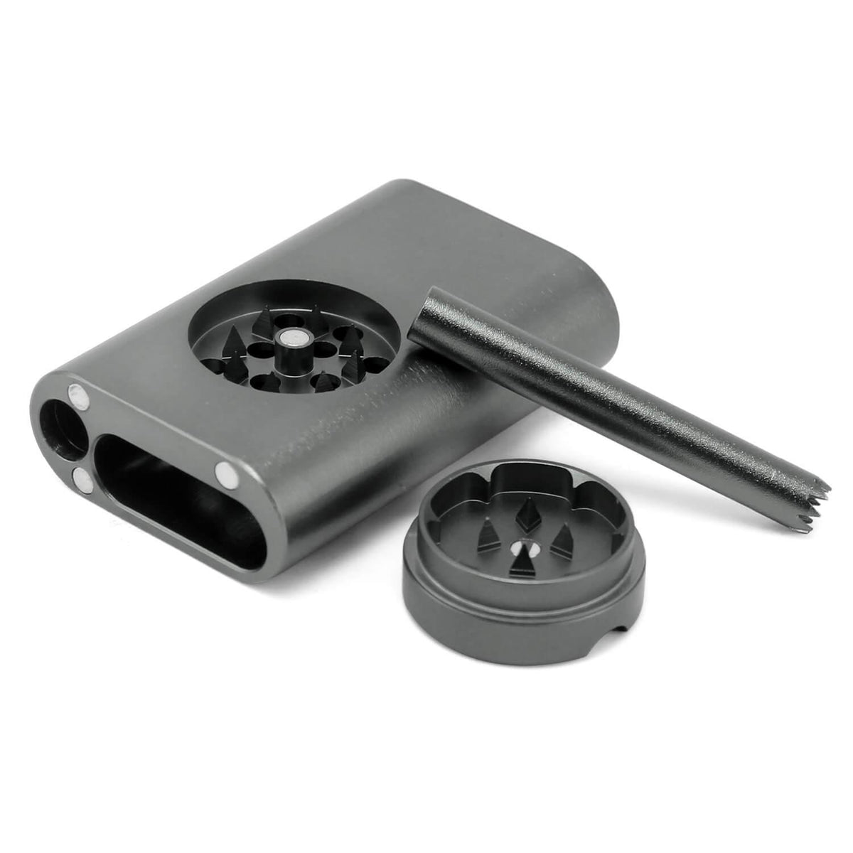One Hitter Dugout With Grinder - Discreet Smoker
