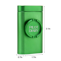 One Hitter Dugout With Grinder - Discreet Smoker