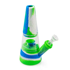Fountain Silicone and Glass Bong - Discreet Smoker