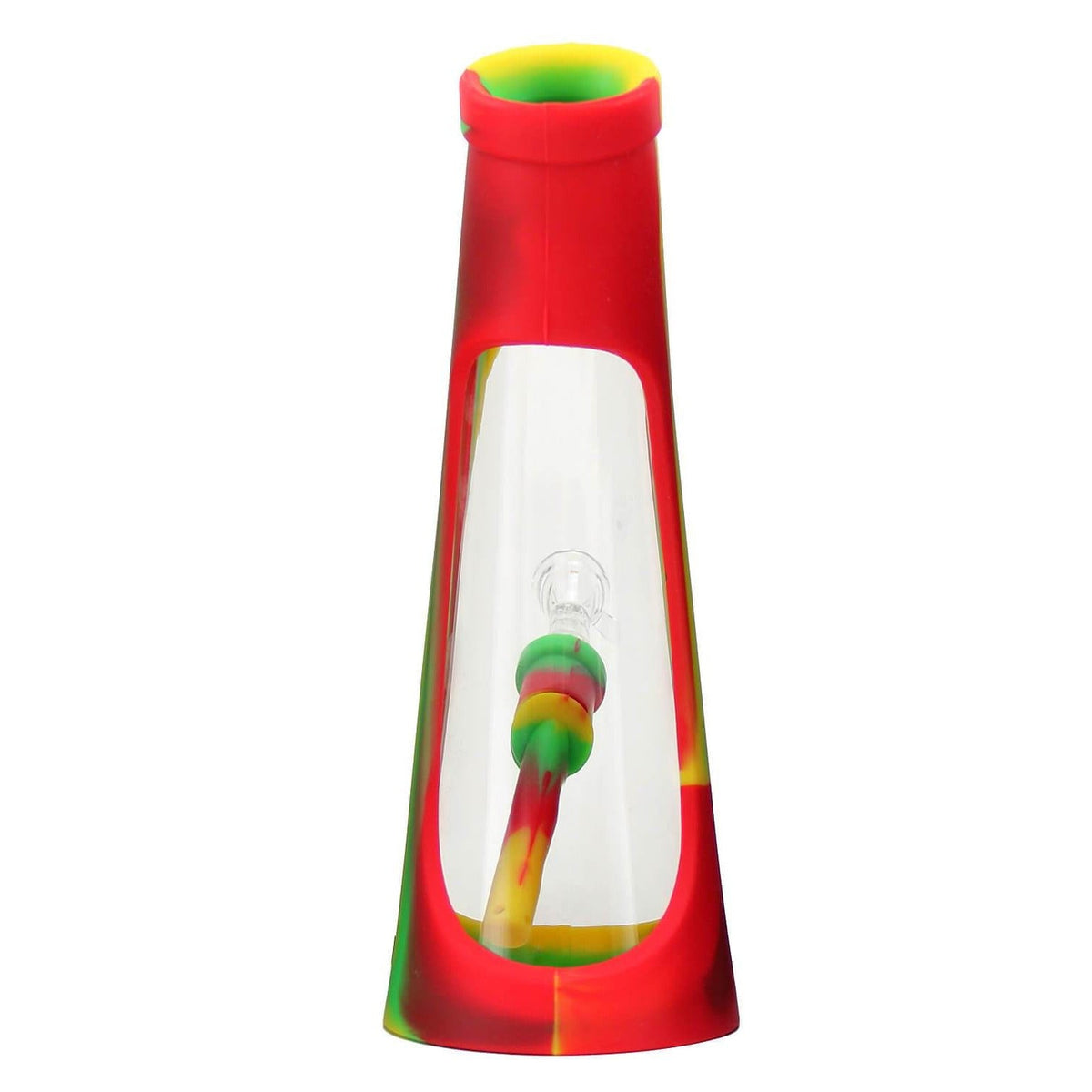 Silicone and Glass Horn Bong - Discreet Smoker