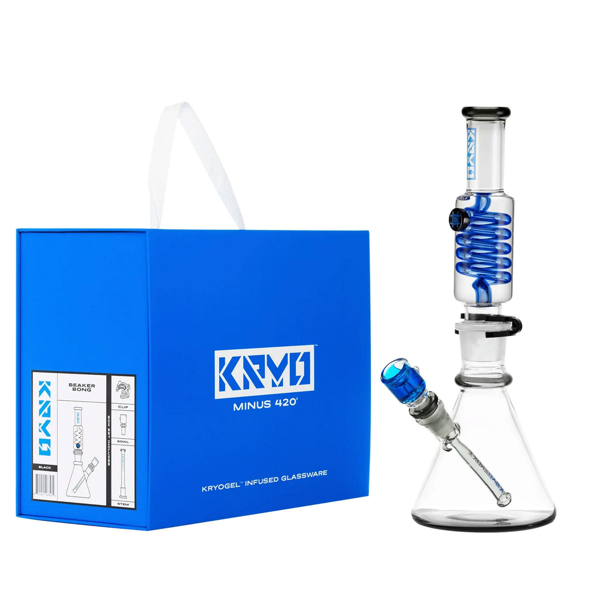 Glycerin Coil Beaker Bong 14″ - Discreet Smoker
