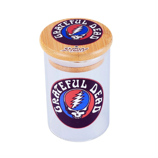 GRATEFUL DEAD GLASS STASH JAR - Discreet Smoker
